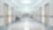 Empty aisle in the hospital
